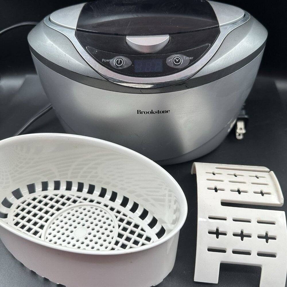Ultrasonic Jewelry Cleaner Silver Eyeglasses Watches